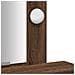 Tavolo da toeletta con luci LED Rovere marrone 50x41x140 cm - Foto miniatura 9