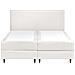 Divano Letto Con Contenitore Velluto Dame 180 X 200 Cm Bianco Sporco - Foto miniatura 4