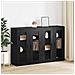 Armadi da Muro 2 pcs Rovere nero 69.5 x 34 x 90 cm - Foto miniatura 4