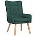 Sedia rilassante Verde scuro 63 x 67 x 94 cm Tessuto - Foto miniatura 1