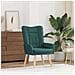 Sedia rilassante Verde scuro 63 x 67 x 94 cm Tessuto - Foto miniatura 2