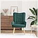 Sedia rilassante Verde scuro 63 x 67 x 94 cm Tessuto - Foto miniatura 3