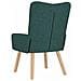 Sedia rilassante Verde scuro 63 x 67 x 94 cm Tessuto - Foto miniatura 6