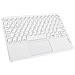 Tastiera Bluetooth Con Tasti Rotondi E Touchpad + Combo Mouse Bluetooth, Compatibile Con Ipad, Android E Altro White - Foto miniatura 3