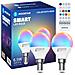 Lampadina Mesh 6.5w G45 Smart Bluetooth Mesh Alexa E27 Led 555lm Rgb & 2700k-6500k 2 Pezzi - Foto miniatura 1