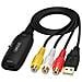 Cavo Convertitore Av A Hdmi - Adattatore Rca A Hdmi Per Console Di Gioco, Dvd - Supporta 1080p - Foto miniatura 1