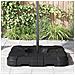 Set Base Ombrello 2 pcs Nero 88.5 x 88.5 x 12 cm Plastica - Foto miniatura 4