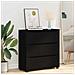 Armadio Nero 80 x 31 x 81 cm Legno multistrato - Foto miniatura 4