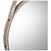 Specchio In Legno E Corda In Similpelle Marrone, D39x2,5h Cm - Foto miniatura 5