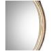 Specchio In Legno E Corda In Similpelle Marrone, D39x2,5h Cm - Foto miniatura 6