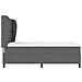 Letto a molle con materasso Grigio scuro 140 x 200 cm Tessuto - Foto miniatura 7
