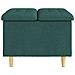 Pouf contenitore Verde Scuro 60 x 60 x 45 cm Tessuto - Foto miniatura 5