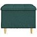 Pouf contenitore Verde Scuro 60 x 60 x 45 cm Tessuto - Foto miniatura 6