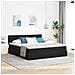 Letto con luci a strisce a LED Nero 200 x 200 cm Velluto - Foto miniatura 2