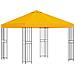 Gazebo 3 x 3 m Giallo Poliestere e Acciaio 190 gsm - Foto miniatura 1