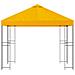 Gazebo 3 x 3 m Giallo Poliestere e Acciaio 190 gsm - Foto miniatura 3