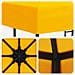 Gazebo 3 x 3 m Giallo Poliestere e Acciaio 190 gsm - Foto miniatura 5