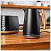 01479 bollitore elettrico 1,7 L 3000 W Nero, Legno - Foto miniatura 4