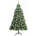 Albero di Natale artificiale 300 LED Bianco caldo PVC e Metallo - Foto miniatura 5