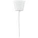 Lampadario moderno da interno cm 42 bianco con decoro - Foto miniatura 3
