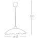 Lampadario moderno da interno cm 42 bianco con decoro - Foto miniatura 5