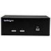 Switch Commutatore a 2 porte - KVM USB 2.0 a doppio VGA con Hub USB a 2 porte e 3,5mm audio - Foto miniatura 2