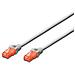 Cavo Rete UTP Cat 6 Non Schermato Mt 0,5 Grigio - Foto miniatura 1