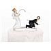 Cake Topper A Forma Di Sposo Appeso All'amo - Foto miniatura 1
