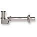Sifone Ribassato Per Bidet, Sifone Ribassato Per Bidet 1''1/4 Senza Piletta Con Canotto Cm. 25 Cromato - Foto miniatura 1