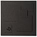 Wt0332033 Bacheca Quadrata In Sughero, 45x45, Nero - Foto miniatura 1