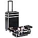 Valigia Trolley Per Cosmetici Alluminio Nero Design Coccodrillo - Foto miniatura 2