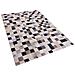 Tappeto Rettangolare In Pelle Marrone-beige - 160x230cm - Rize - Foto miniatura 1