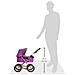 13012 Passeggino Per Bambole Alla Moda Porpora Con Fata - Foto miniatura 3