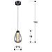 Sospensione A Soffitto In Cristallo Led Integrata - Foto miniatura 4