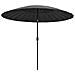 Ombrellone Da Esterni Con Palo In Alluminio 270 Cm Antracite - Foto miniatura 1