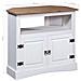 Tavolo Consolle Pino Messicano Corona Range Bianco 80x43x78 Cm - Foto miniatura 13