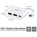 Adattatore Multifunzione USB-C a HDMI 4k con Power Delivery e porta USB-A - Bianco - Adattatore da viaggio USB Type-C a HDMI - Foto miniatura 4
