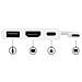 Adattatore Multifunzione USB-C a HDMI 4k con Power Delivery e porta USB-A - Bianco - Adattatore da viaggio USB Type-C a HDMI - Foto miniatura 7