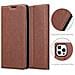 Custodia Compatibile Con Apple Iphone 13 Pro In Marrone Cappuccino - Coperchio Protettiva Con Chiusura Magnetica, Funzione Stand E Tasca Per Le Carte - Foto miniatura 5