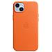 Iphone 14 Plus Cover Con Magsafe In Pelle Arancione - Foto miniatura 1