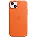 Iphone 14 Plus Cover Con Magsafe In Pelle Arancione - Foto miniatura 2
