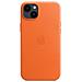 Iphone 14 Plus Cover Con Magsafe In Pelle Arancione - Foto miniatura 3
