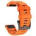Bracciale Garmin 26 Mm Fenix 6x/5x Plus/3hr/descent Mk1 Silicone Arancione - Foto miniatura 7