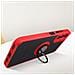 Cover Per Samsung Galaxy A14 Bi-materia Anello Metallico Supporto Bordo Rosso - Foto miniatura 4