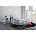 Letto Singolo Candida, Letto Contenitore Con Rivestimento In Tessuto, 100% Made In Italy, Apertura Laterale, Adatto Per Materasso Cm 80x190, Beige - Foto miniatura 1