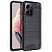 Custodia B-case Tpu Silicone Cover Case Per Xiaomi Redmi Note 12 4g Carbon Metal Black - Foto miniatura 1