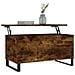Tavolino Da Salotto Rovere Fumo 90x44,5x45 Cm Legno Multistrato - Foto miniatura 3