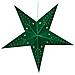 Set Di 2 Stelle Led Carta Verde Smeraldo 45 Cm Motti - Foto miniatura 2