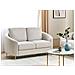 Divano 2 Posti Trosa Tessuto Beige Chiaro - Foto miniatura 1