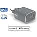 Caricabatterie Usb C 65w Power Delivery Gan Extra-rapido, Grigio - Foto miniatura 2